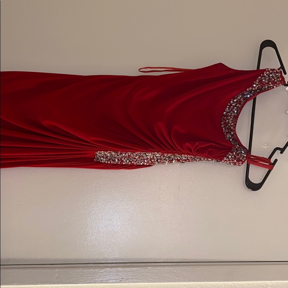 Elegant red dress . Used for bridesmaids